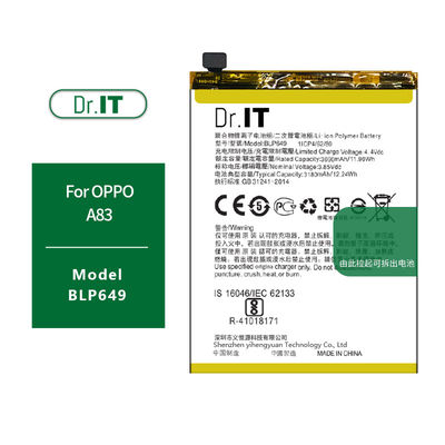 OEM 3180mAh A83 OPPO Phone Battery Replacement Non polluting